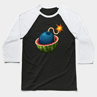 Watermelon Bomb Baseball T-Shirt